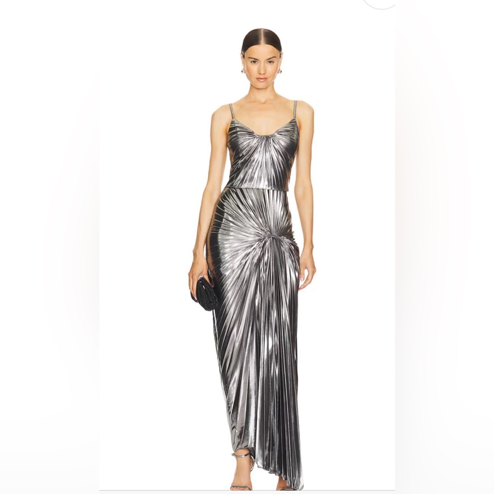 DAZED DRESS FLORE LENGH METALLIC